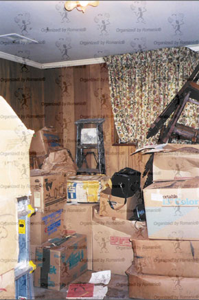 Hoarded items of no use are gradually sold, donated or recycled