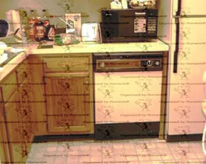 Professional organizer Susan Romanic helped this homeowner recover the use of her kitchen