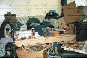 Badly cluttered room